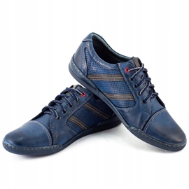 Polbut Scarpe casual da uomo R3 Perforation Navy Blue blu navy 3