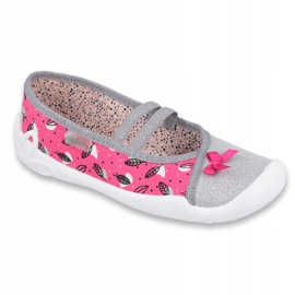 Scarpe per bambini Befado 116Y288 rosa argento grigio 1
