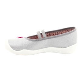 Scarpe per bambini Befado 116Y288 rosa argento grigio 2