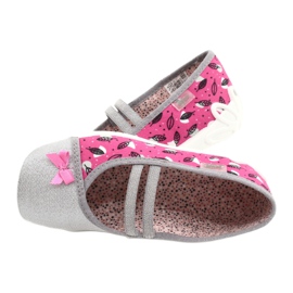 Scarpe per bambini Befado 116Y288 rosa d'argento grigio 5