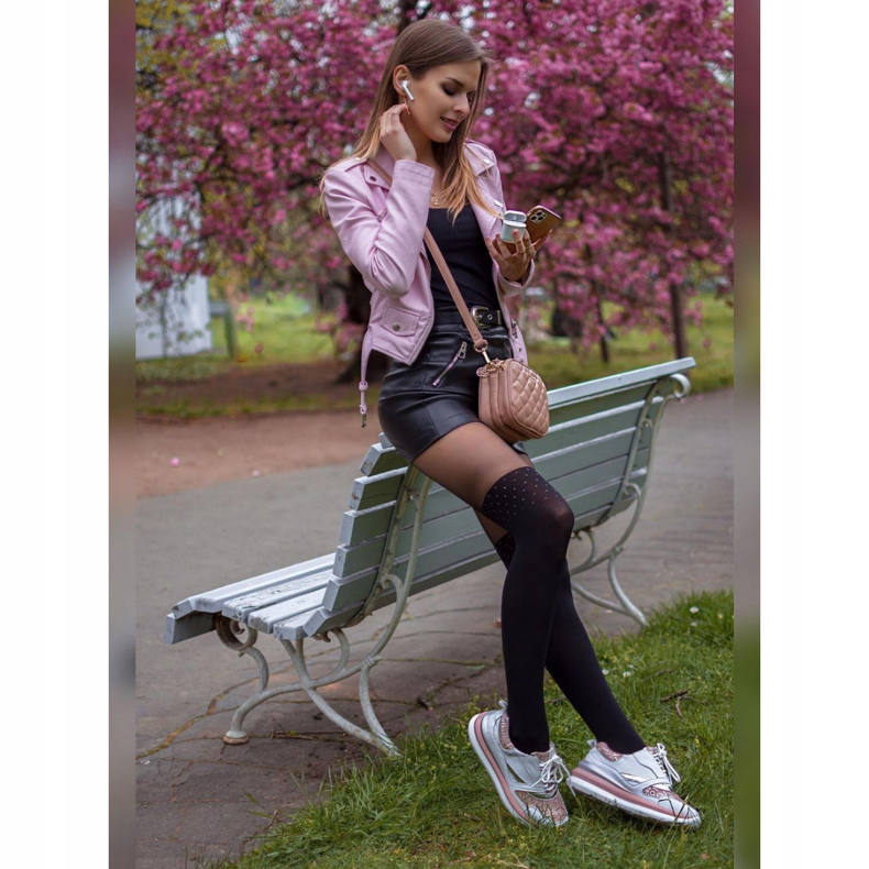 ARTIKER Sneakers in pelle bianca e rosa bianco 1