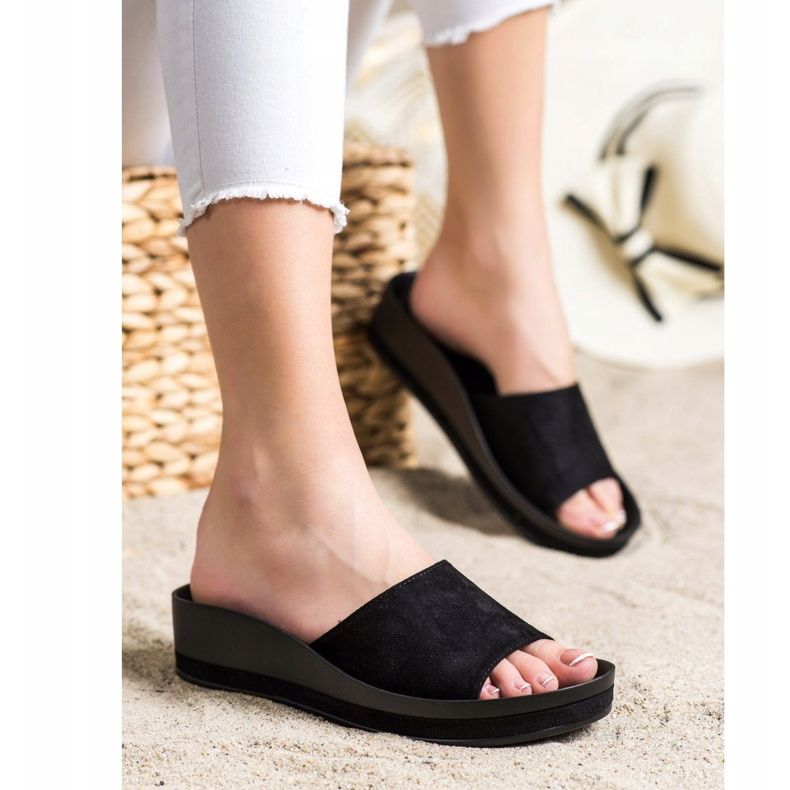 Pantofole casual VINCEZA nero 1