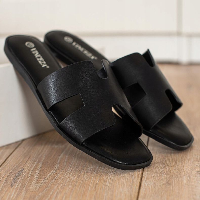 Pantofole casual nere VINCEZA nero 1