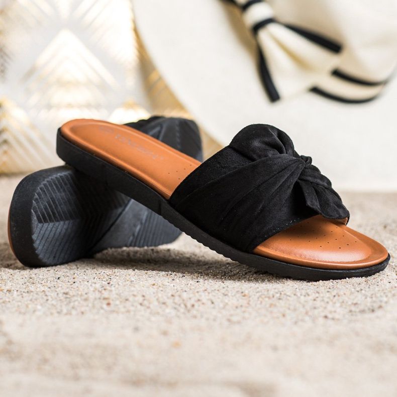Sandali Vinceza in camoscio nero 1