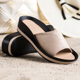 Pantofole casual VINCEZA beige 1