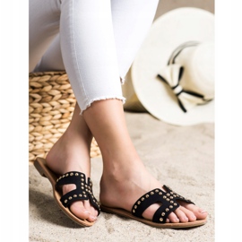 Eleganti pantofole VINCEZA nero 1