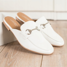 SHELOVET Pantofole Eleganti Con Ornamento bianco 2
