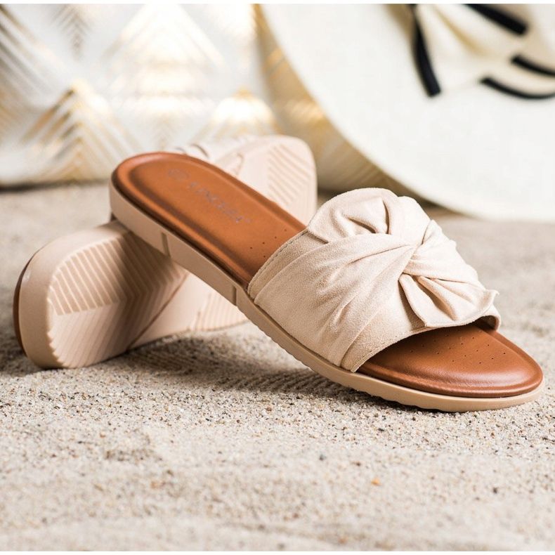 Sandali Vinceza in camoscio beige 1