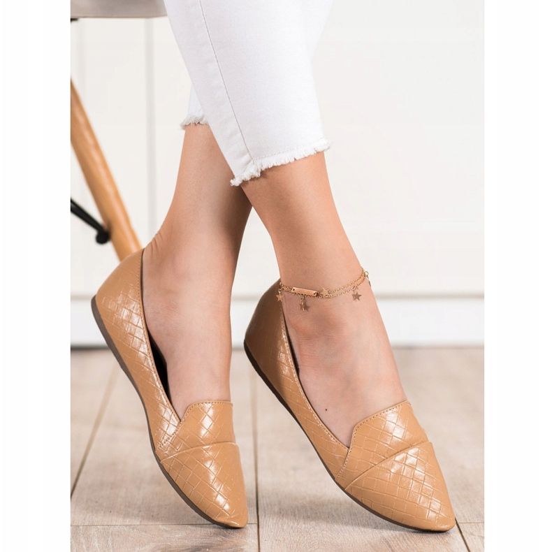 Seastar Ballerine alla moda con ecopelle marrone 1
