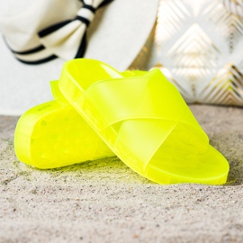 SHELOVET Pantofole di gomma alla moda giallo 1
