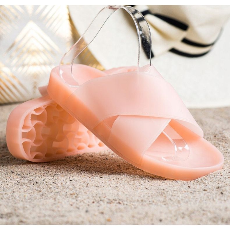 SHELOVET Pantofole di gomma alla moda rosa 1