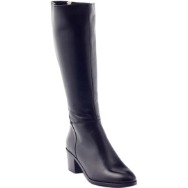 Stivali neri con tacco alto Anabelle 1180 nero 1