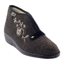 Ciabatte isolanti da donna Befado 031d027 marrone grigio 1