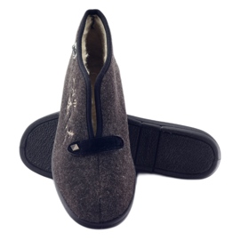 Ciabatte isolanti da donna Befado 031d027 marrone grigio 3