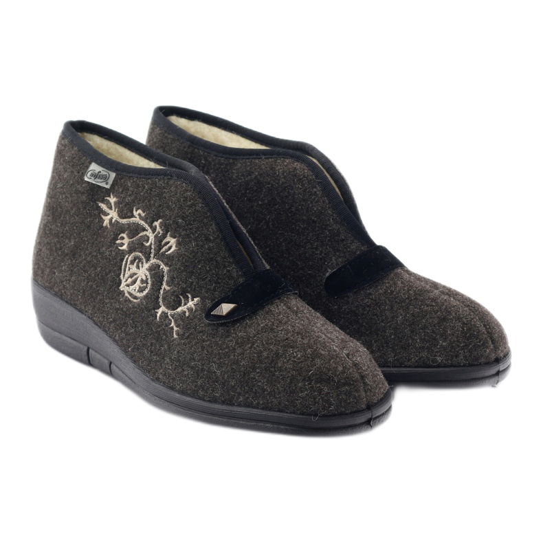 Ciabatte isolanti da donna Befado 031d027 marrone grigio 4