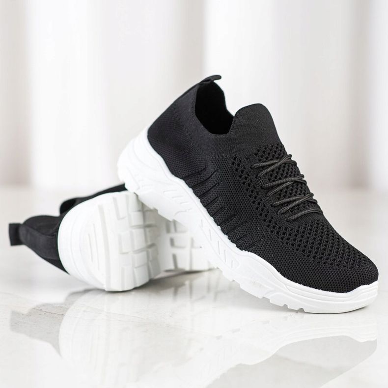 Sweet Shoes Scarpe da ginnastica casual senza lacci nero 1