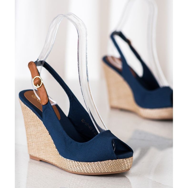 Goodin Sandali con tacco alto blu navy blu 1