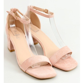 Sandali con tacco basso rosa X503-21SA-2 Pink 1