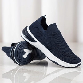 SHELOVET Sneakers senza lacci traforate blu navy blu 1