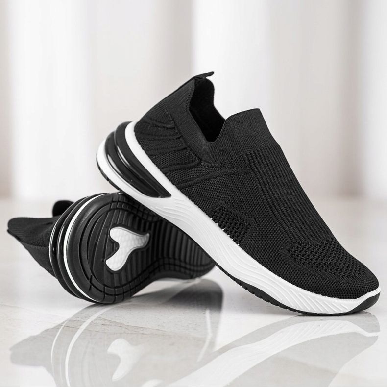SHELOVET Sneakers senza lacci traforate nero 1