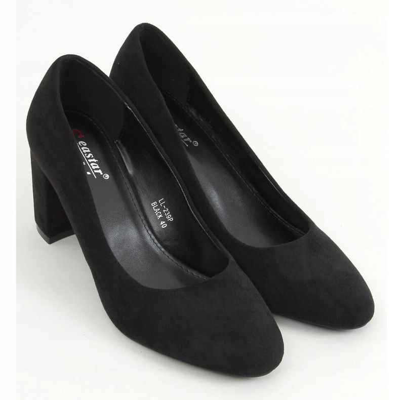Décolleté punta tonda nera LL-239P Black nero 1