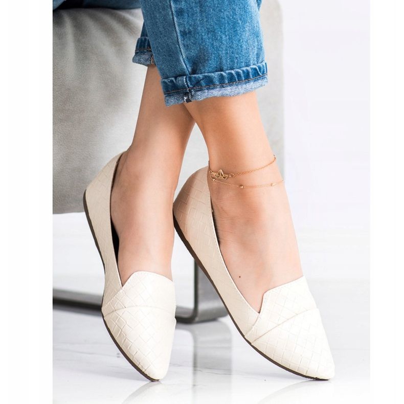 Seastar Ballerine alla moda con ecopelle beige 1
