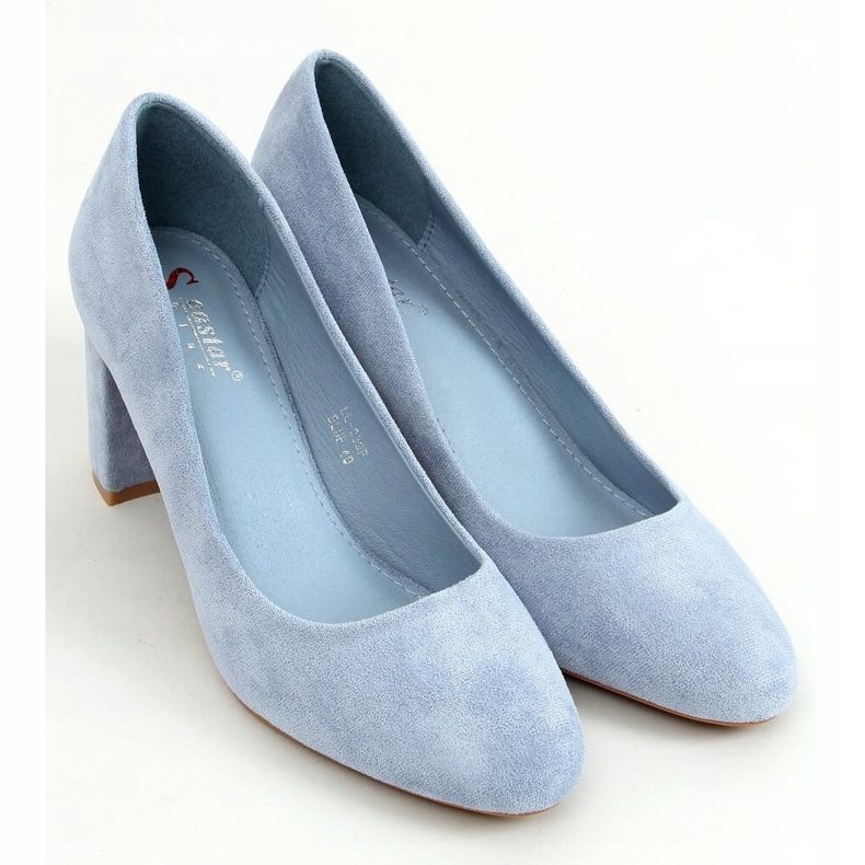 Décolleté punta tonda blu LL-239P Blue 1