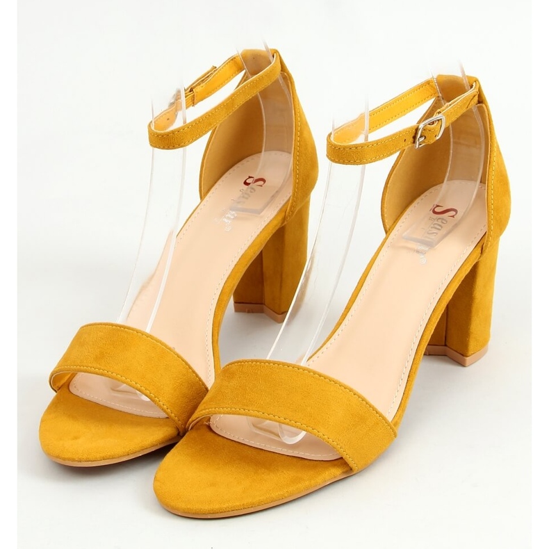 Tacchi alti miele LL-210P Giallo 1