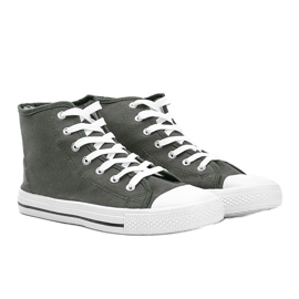 Sneakers uomo verde kaki con caviglia Gin cachi 1
