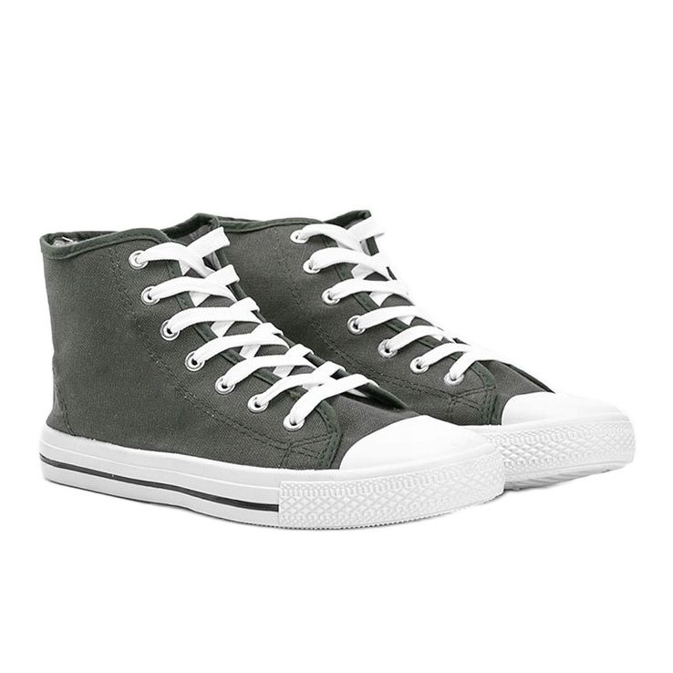 Sneakers uomo verde kaki con caviglia Gin cachi 1