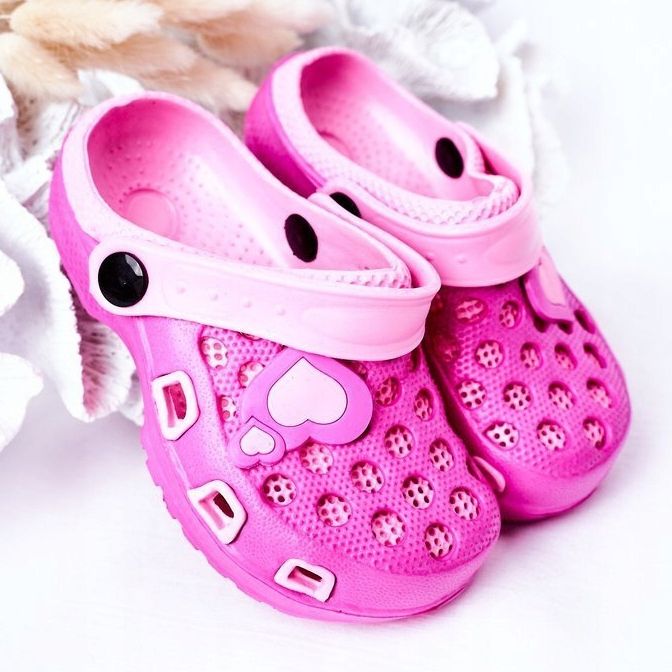 Pantofole in schiuma per bambini Kroks Fuchsia Jupiter rosa 2