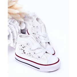 Sneakers Alte Bambini Con Laccio Roly-Poly Bianco 1
