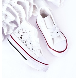 Sneakers Alte Bambini Con Laccio Roly-Poly Bianco 2