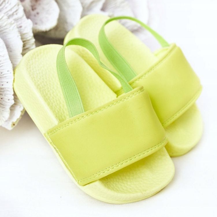 FR1 Pantofole in gomma per bambini Lime Lime Swimmer verde 2