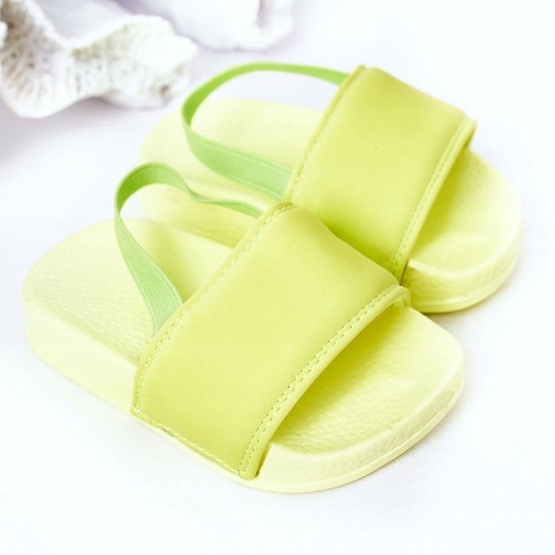 FR1 Pantofole in gomma per bambini Lime Lime Swimmer verde 1