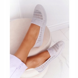 Sneakers Chillout grigie slip-on traforate grigio 1