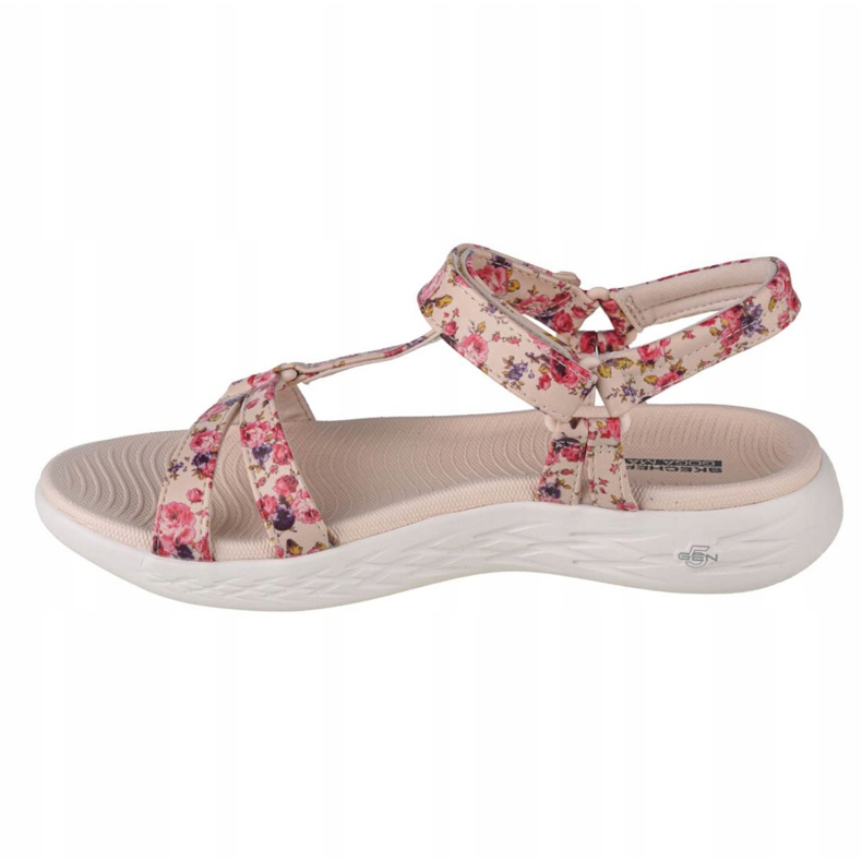 Skechers On The Go Sandali 600 Fleur W 140018-NTMT beige rosso viola rosa 1