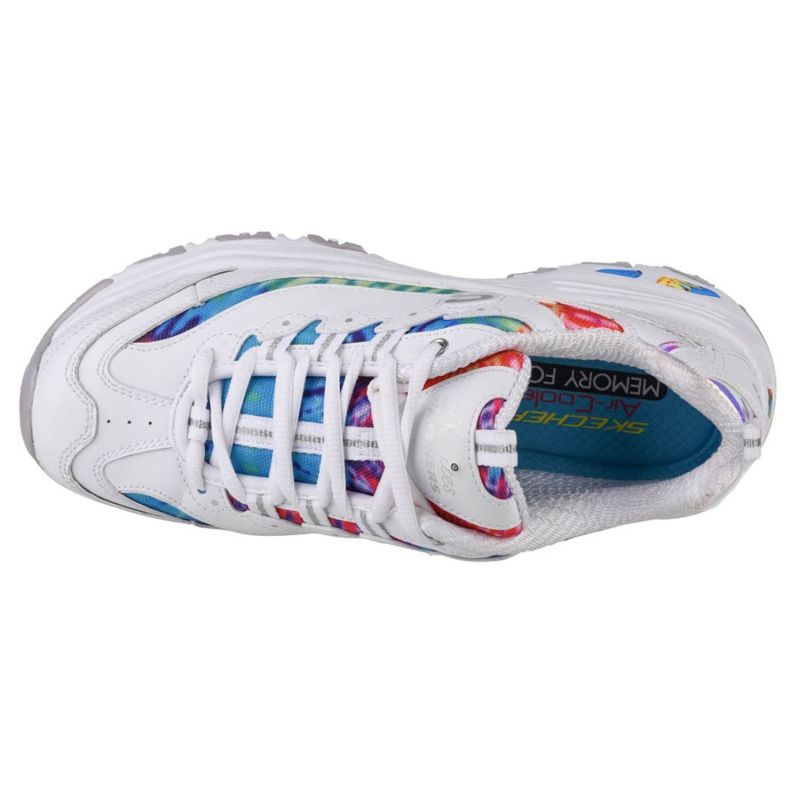 Skechers D'Lites Summer Fiesta W 149015-WMLT bianca nero 2