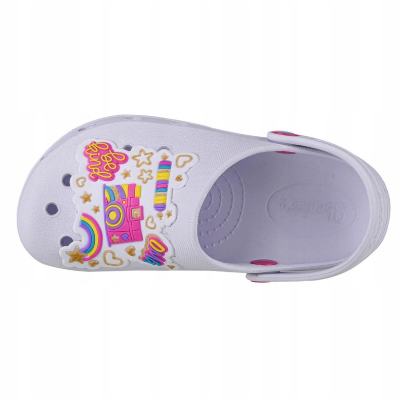 Skechers Incantatore di cuori Photobomb Jr 308003L-WMLT 308003L-WMLT bianco nero 2