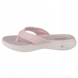 Infradito Skechers On the Go 600-Sunbathe W 140000-LTPK nero rosa 1