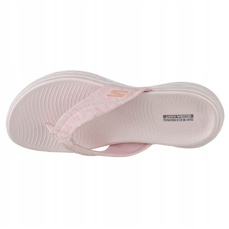 Infradito Skechers On the Go 600-Sunbathe W 140000-LTPK nero rosa 2