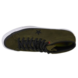 Converse One Star Pro Suede Mid M 153474C scarpe nero verde 2