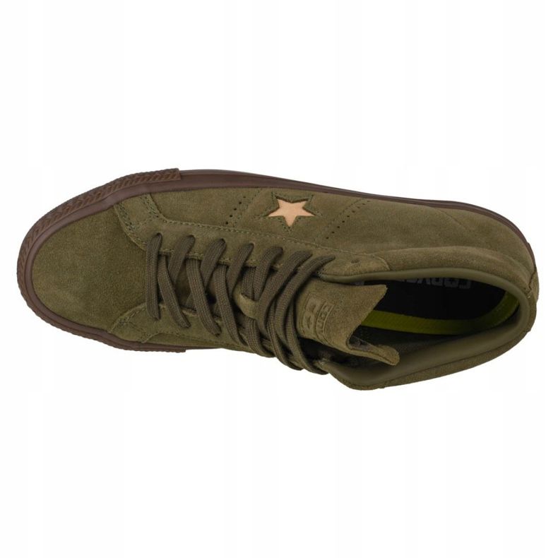 Converse One Star Pro Suede Mid M 157869C scarpe verde 2