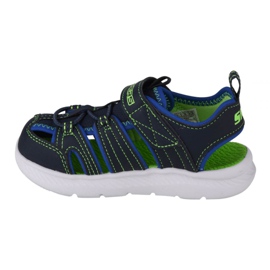 Sandalo Skechers C-Flex 2.0 Heat Blast Jr 400041N-NVLM nero blu navy 1