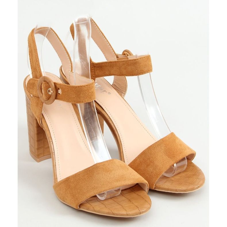 Sandali con tacco alto cammello SL1008P Camel marrone multicolore 1