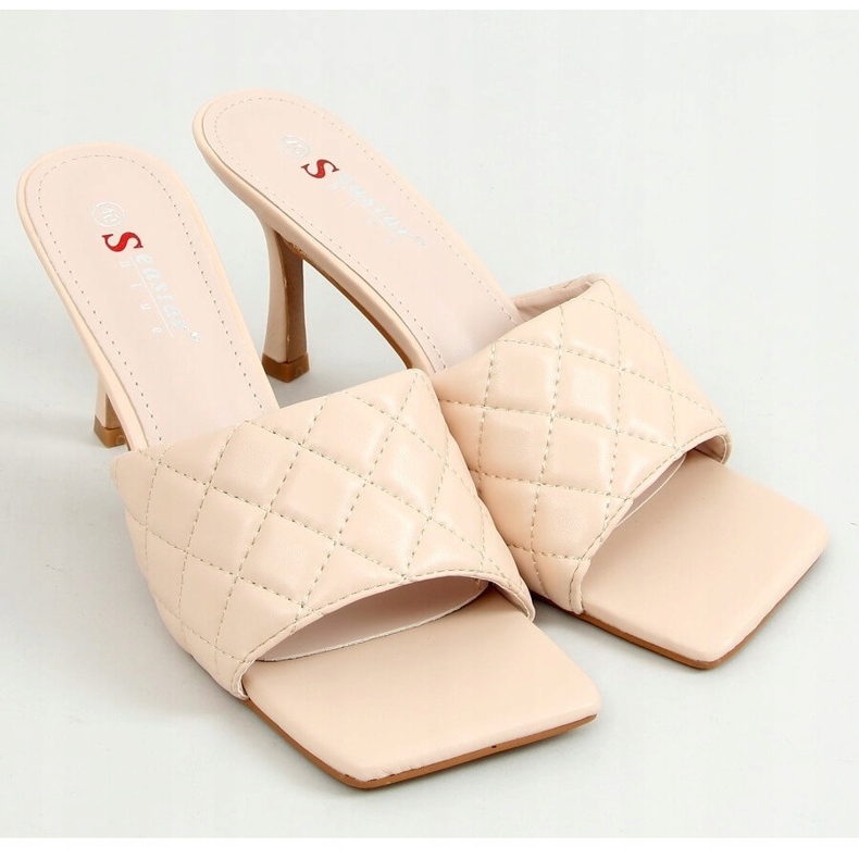 Ciabatte beige trapuntate T367P beige 1