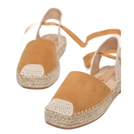 Sandali espadrillas da donna 2331-68-cammello beige 2