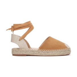 Sandali espadrillas da donna 2331-68-cammello beige 3