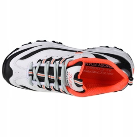 Skechers D'Lites Grande Ventola W 88888422-WBO bianca nero arancia 2