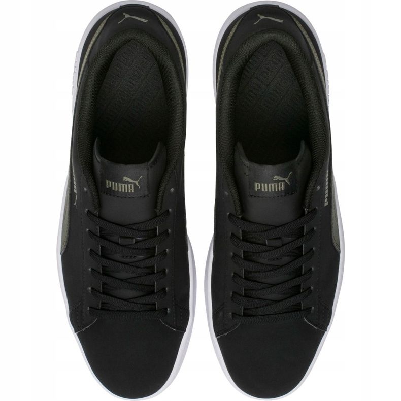 Scarpe da uomo Puma Smash v2 Buck nere 365160 05 nero cachi 1